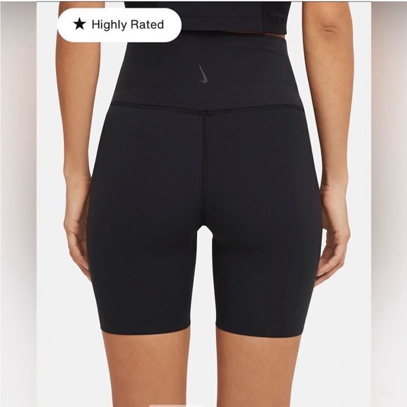 Nike Pants - Nike Yoga Luxe Women's High-Waisted Shorts Biker Spandex Black- Size Medium